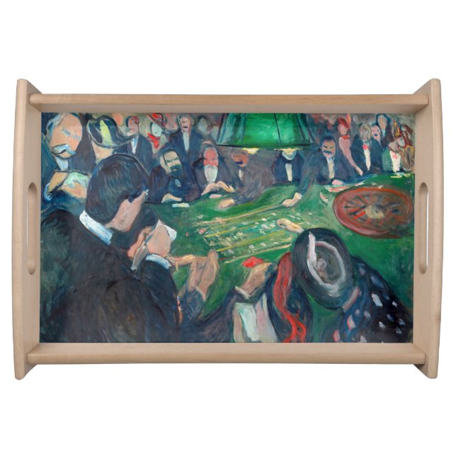 Edvard Munch - The Roulette Table in Monte Carlo Serving Tray (Front)
