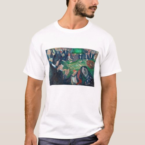 Edvard Munch _ The Roulette Table in Monte Carlo T_Shirt