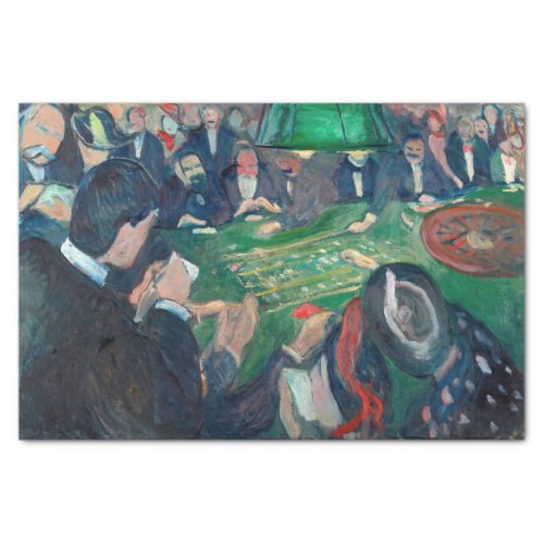 Edvard Munch _ The Roulette Table in Monte Carlo Tissue Paper
