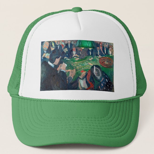 Edvard Munch - The Roulette Table in Monte Carlo Trucker Hat (Front)