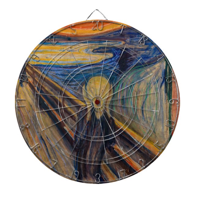 Edvard Munch - The Scream 1893 Dart Board (Front)