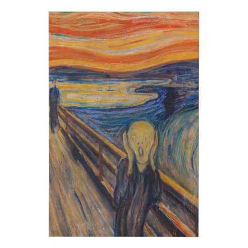 Edvard Munch _ The Scream 1893 Faux Canvas Print
