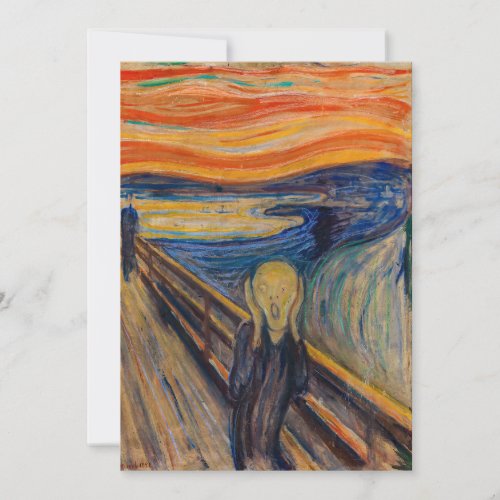 Edvard Munch _ The Scream 1893 Invitation