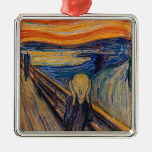 Edvard Munch _ The Scream 1893 Metal Ornament