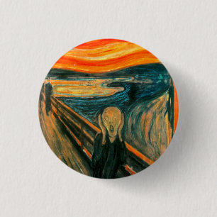 EDVARD MUNCH - The scream 1893 Pinback Button
