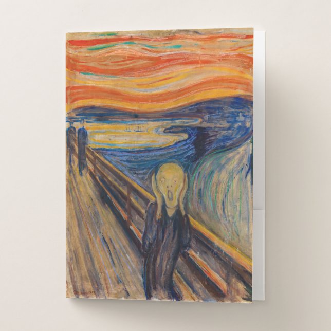 Edvard Munch - The Scream 1893 Pocket Folder (Front)