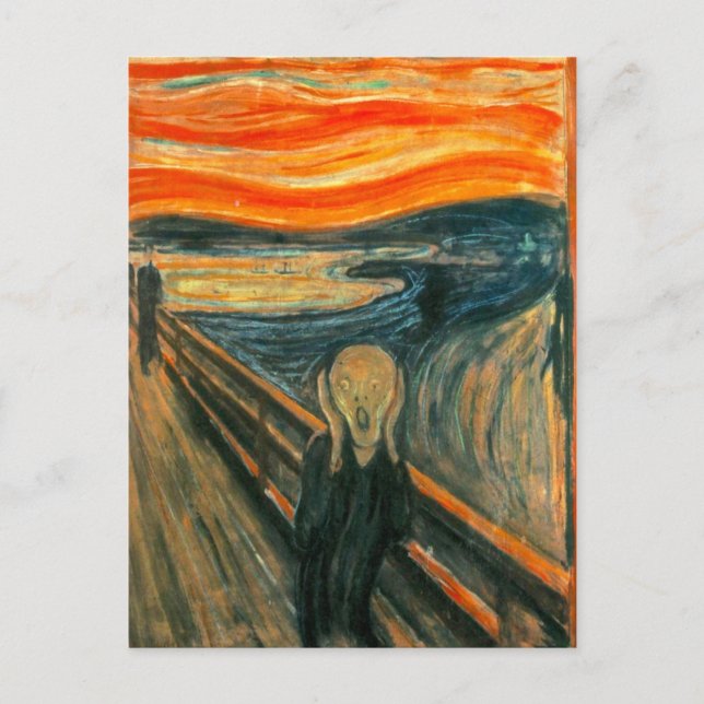 EDVARD MUNCH - The scream 1893 Postcard (Front)