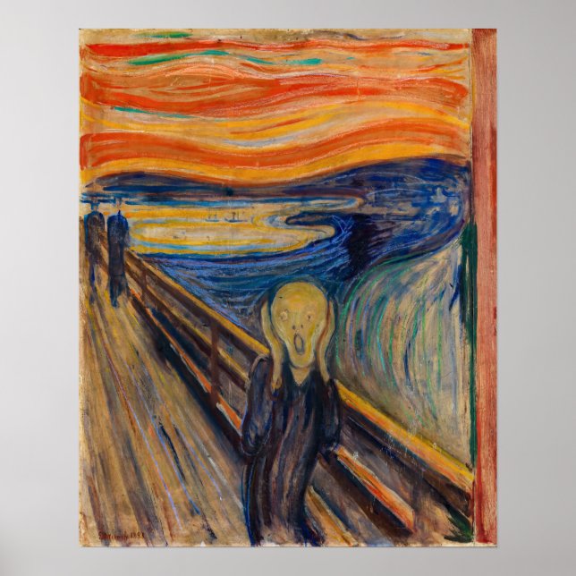 Edvard Munch - The Scream 1893 Poster (Front)