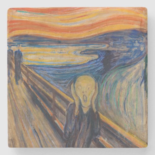 Edvard Munch _ The Scream 1893 Stone Coaster