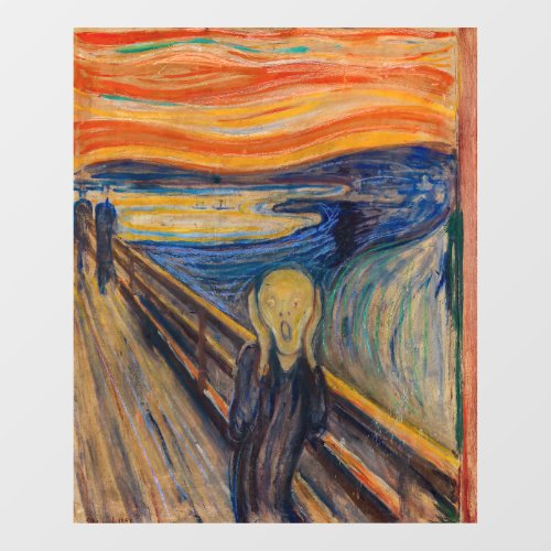 Edvard Munch _ The Scream 1893 Window Cling