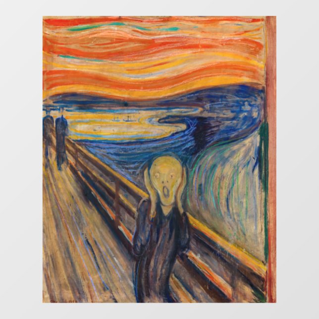 Edvard Munch - The Scream 1893 Window Cling (Sheet)