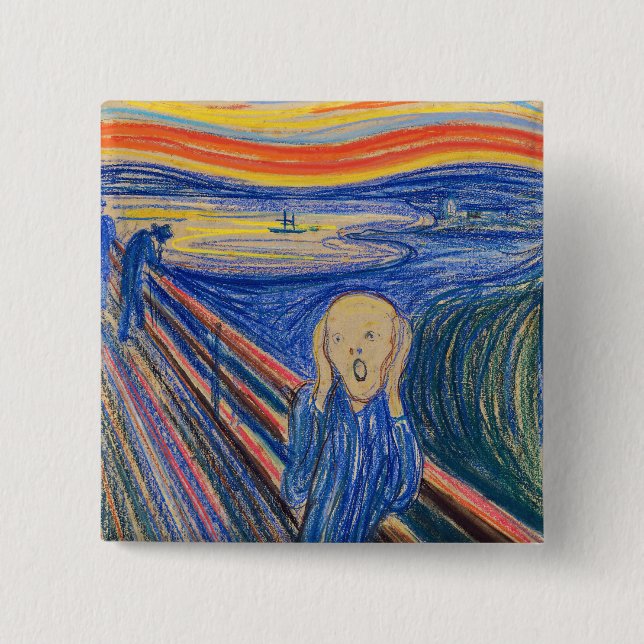 Edvard Munch - The Scream 1895 Button (Front)