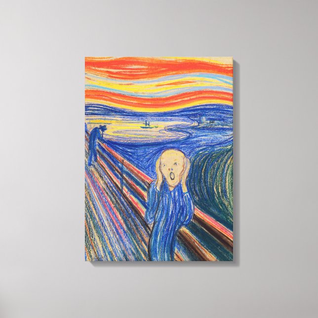 Edvard Munch - The Scream 1895 Canvas Print (Front)