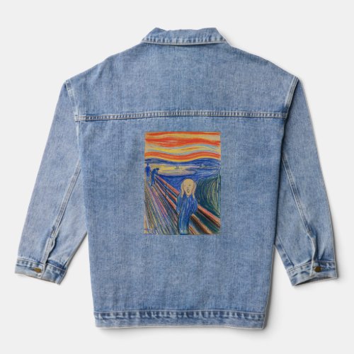 Edvard Munch _ The Scream 1895 Denim Jacket