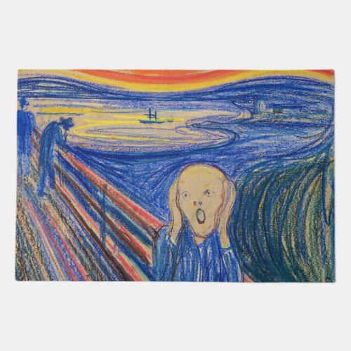 Edvard Munch _ The Scream 1895 Doormat