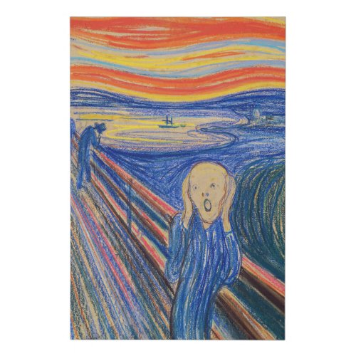 Edvard Munch _ The Scream 1895 Faux Canvas Print