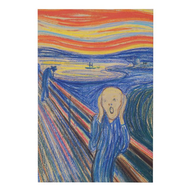 Edvard Munch - The Scream 1895 Faux Canvas Print (Front)