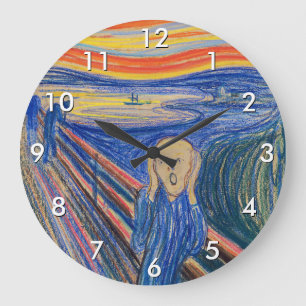 Edvard Munch - The Scream 1895 Large Clock