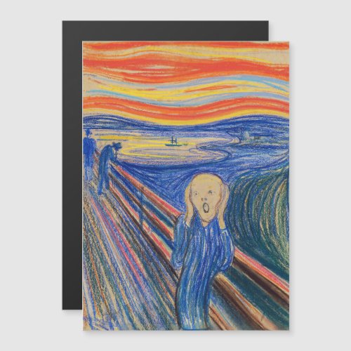 Edvard Munch _ The Scream 1895 Magnetic Card