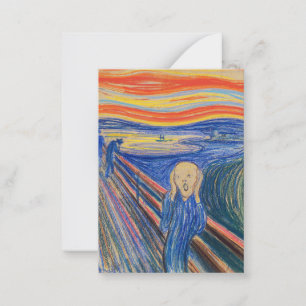Edvard Munch - The Scream 1895 Note Card