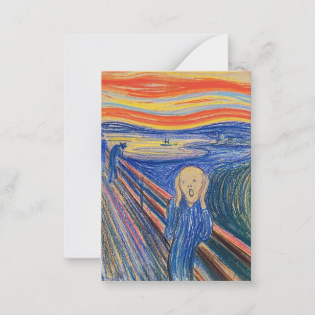Edvard Munch - The Scream 1895 Note Card (Front)