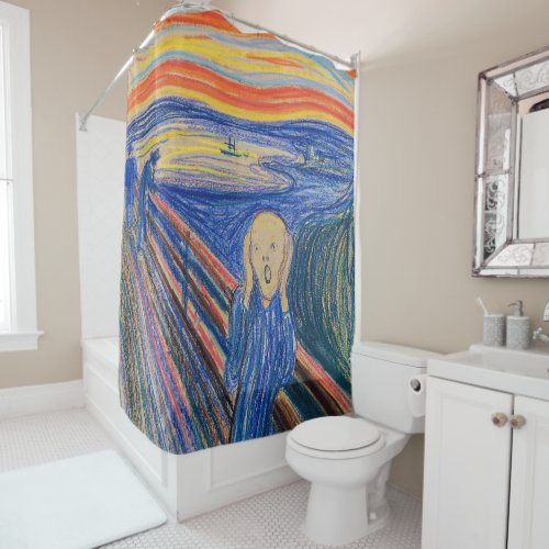 Edvard Munch _ The Scream 1895 Shower Curtain