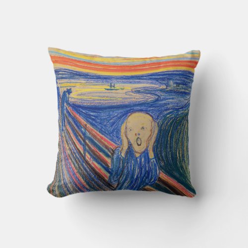 Edvard Munch _ The Scream 1895 Throw Pillow