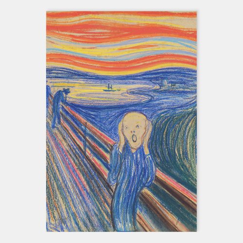 Edvard Munch _ The Scream 1895 Wrapping Paper Sheets