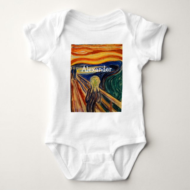 Edvard Munch - The Scream 1910 Baby Bodysuit (Front)