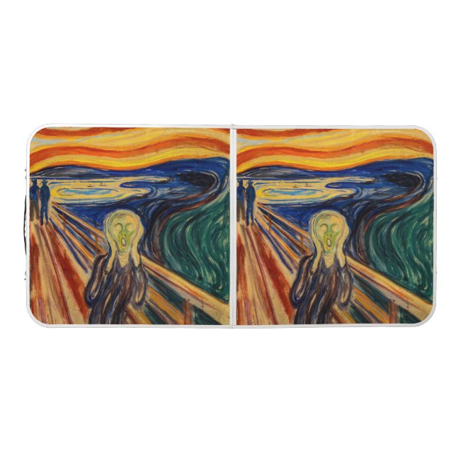 Edvard Munch - The Scream 1910 Beer Pong Table (Top)