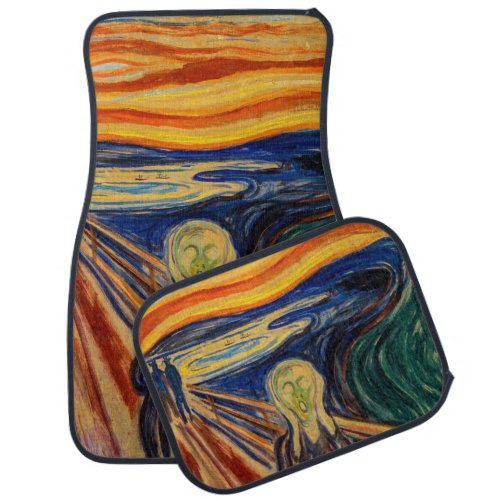 Edvard Munch _ The Scream 1910 Car Floor Mat