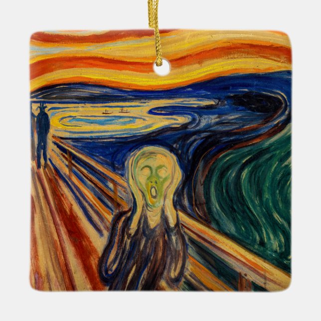 Edvard Munch - The Scream 1910 Ceramic Ornament (Front)