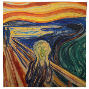 Edvard Munch - The Scream 1910 Cloth Napkin