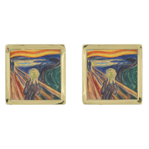 Edvard Munch - The Scream 1910 Cufflinks