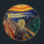 Edvard Munch - The Scream 1910 Dart Board<br><div class="desc">The Scream / Skrik - Edvard Munch,  1910</div>
