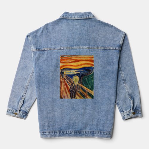 Edvard Munch _ The Scream 1910 Denim Jacket