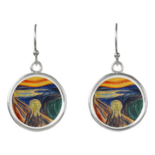 Edvard Munch - The Scream 1910 Earrings