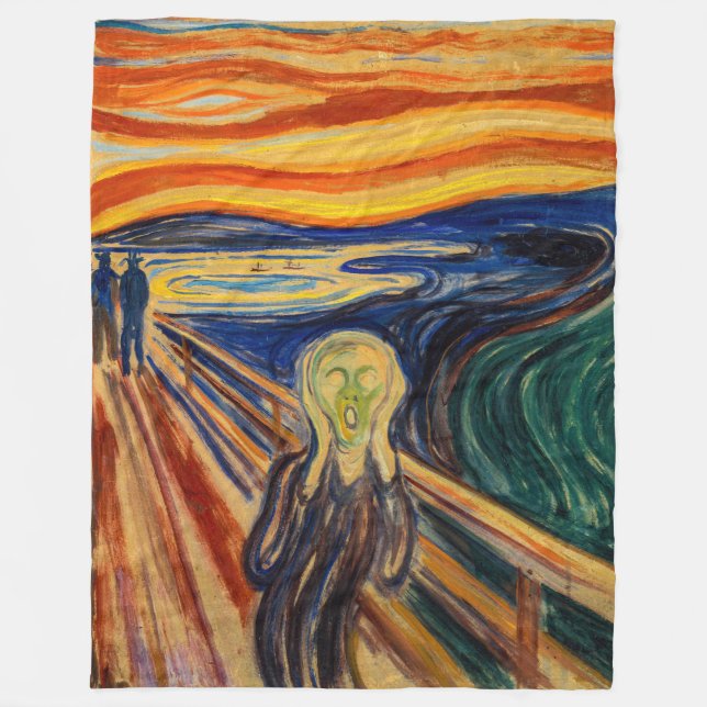 Edvard Munch - The Scream 1910 Fleece Blanket (Front)