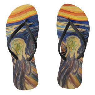 Edvard Munch - The Scream 1910 Flip Flops