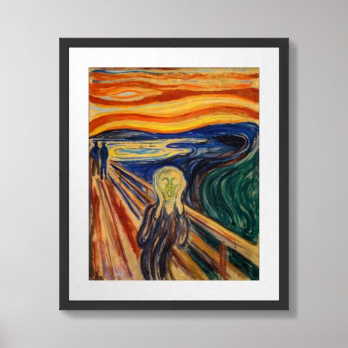 Edvard Munch _ The Scream 1910 Framed Art