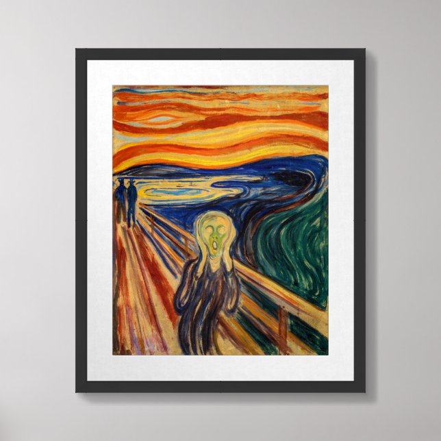 Edvard Munch - The Scream 1910 Framed Art (Framed Front)
