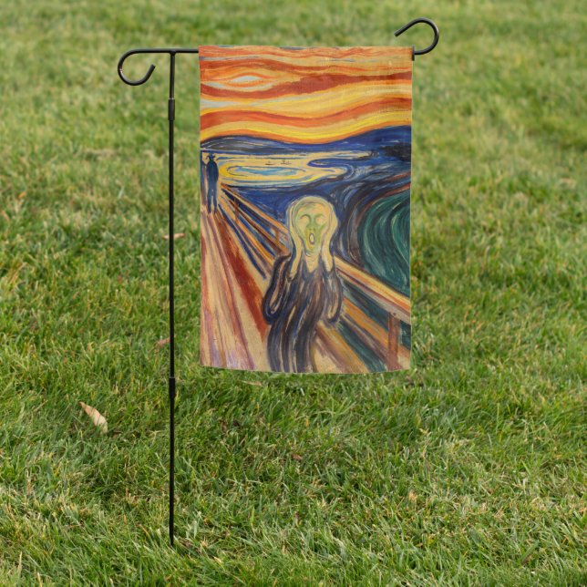 Edvard Munch - The Scream 1910 Garden Flag (In SItu)