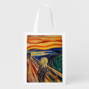 Edvard Munch - The Scream 1910 Grocery Bag