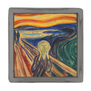 Edvard Munch - The Scream 1910 Gunmetal Finish Lapel Pin