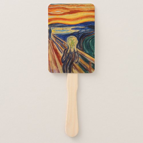 Edvard Munch _ The Scream 1910 Hand Fan