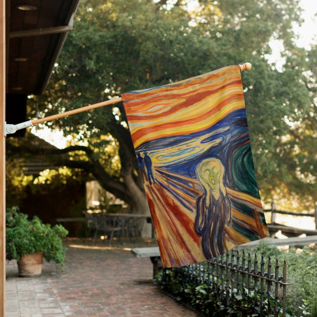 Edvard Munch - The Scream 1910 House Flag (In SItu)