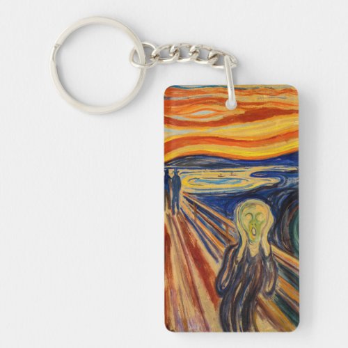 Edvard Munch _ The Scream 1910 Keychain