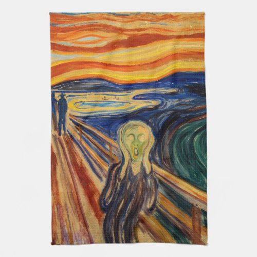 Edvard Munch _ The Scream 1910 Kitchen Towel