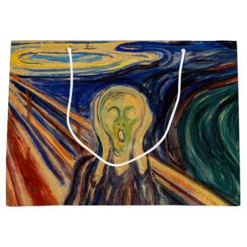 Edvard Munch _ The Scream 1910 Large Gift Bag