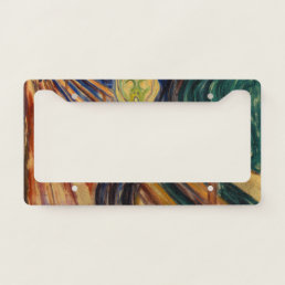 Edvard Munch - The Scream 1910 License Plate Frame